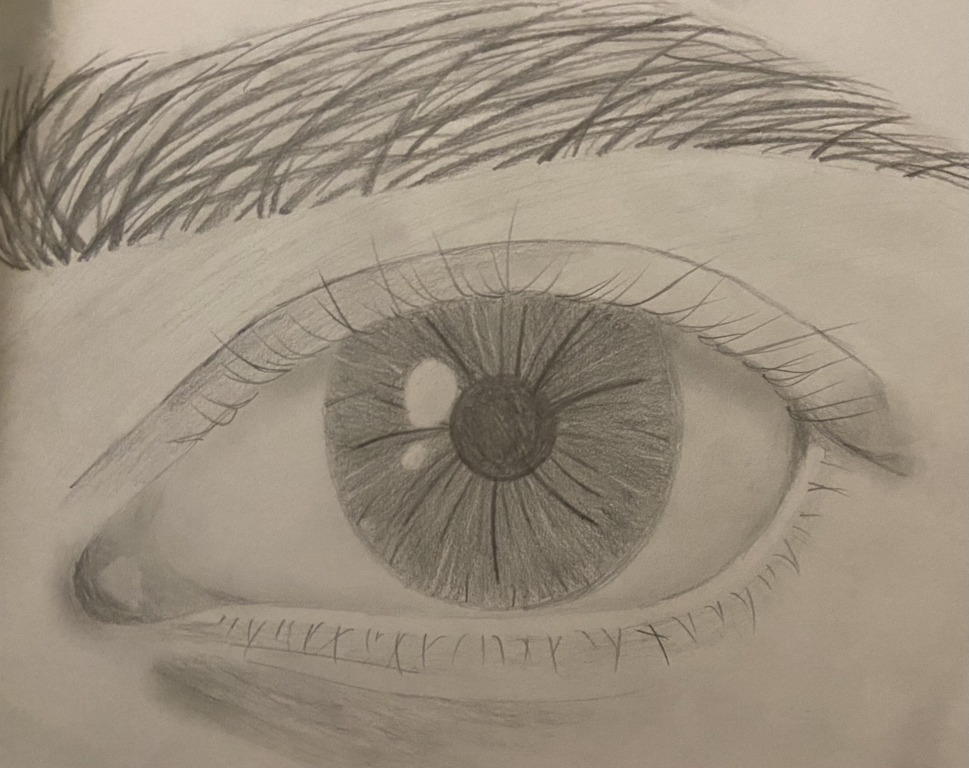Pencil Sketch : Faded Eye - 2020
